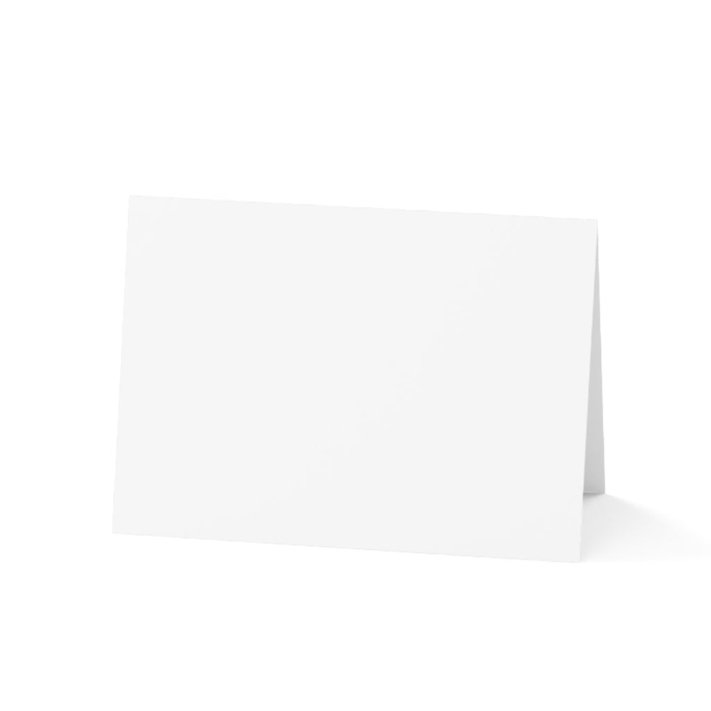 Greeting Cards — Blue Purple Heart Art Note Cards (Single or Bulk 1/10/30/50)
