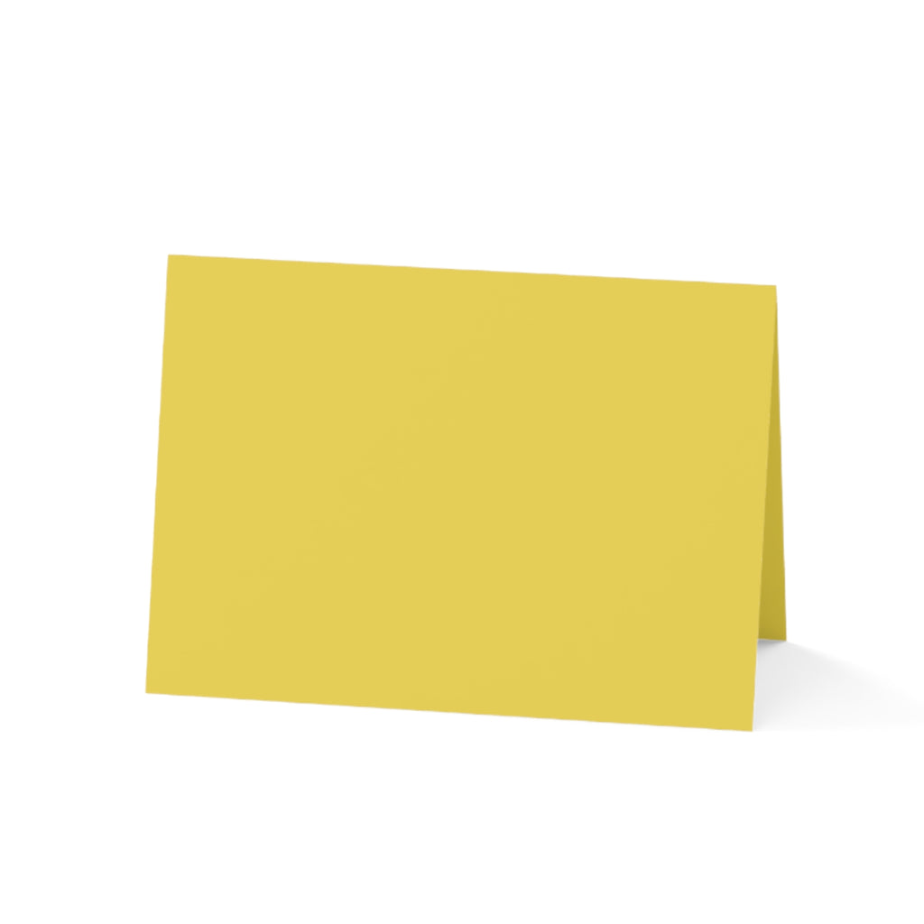 Yellow Watercolor Greeting Cards — Sunny Blank Note Cards (1, 10, 30, 50 pcs)