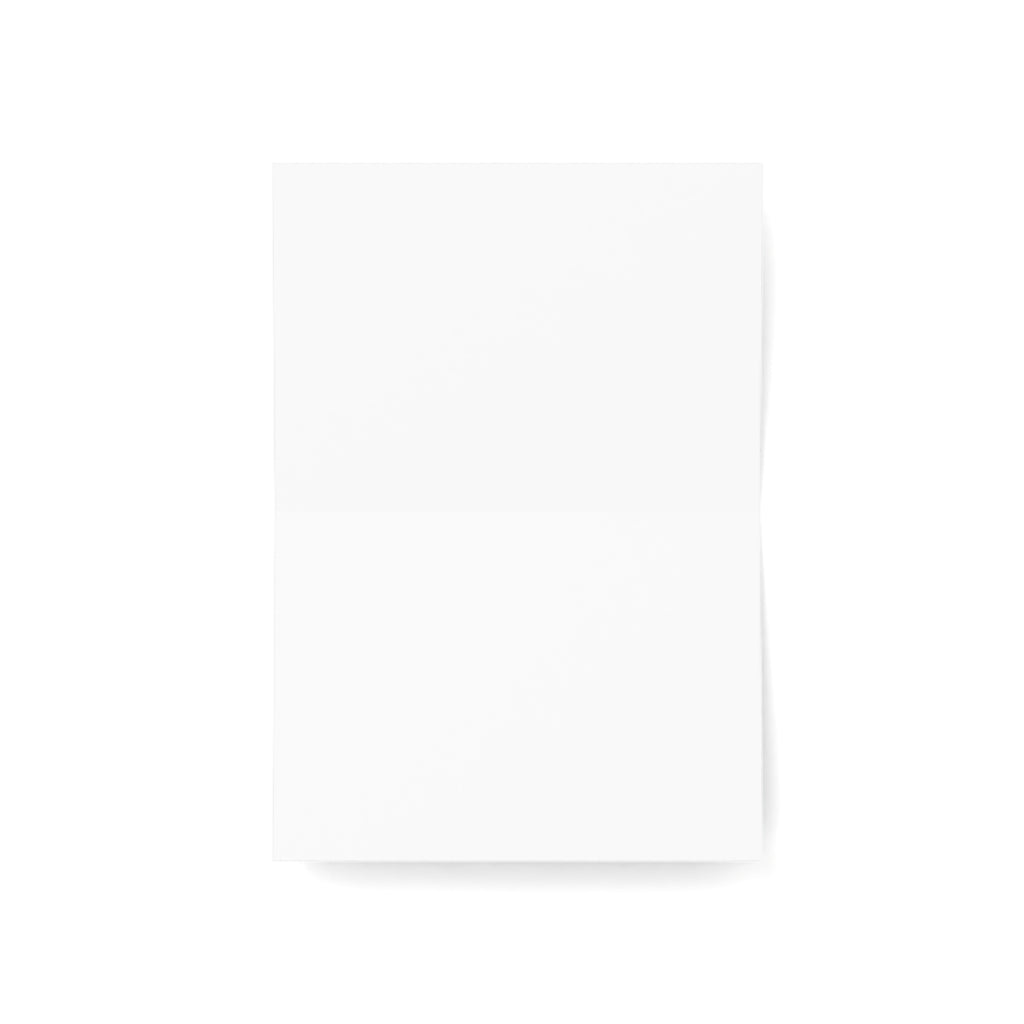 Abstract Aqua Marble Greeting Cards — Blue & Gold Notecards (Pack of 1/10/30/50)