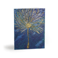 Abstract Gold Dandelion Cards — Blank Art Greeting Card Set (8/16/24 pcs)