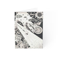 Space Doodle Greeting Cards — Black & White Abstract Cosmic Art (Pack of 1/10/30/50)