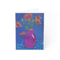Floral Vase Greeting Cards — Bright Hand-Painted Sunflowers (Set of 1, 10, 30, 50)