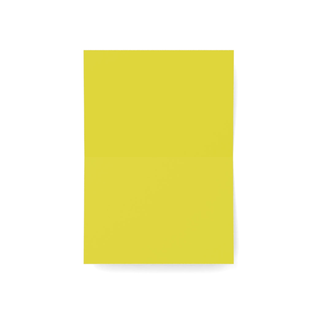 Abstract Yellow Paint Greeting Cards — Blank Note Cards Set (1, 10, 30, 50 pcs)